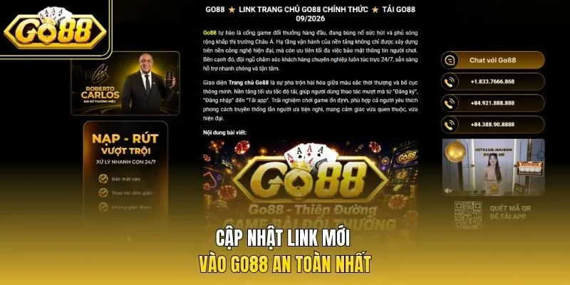 Cập nhật link mới vào Go88 an toàn nhất